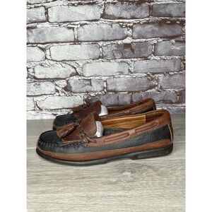 Johnston & Murphy Passport Brown Black Kiltie Tassel Loafer Shoes Men 9M US/42EU